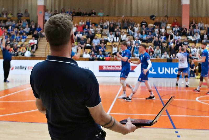 Kladno volejbal cz - VK Lvi Praha 3:1, UNIQA EL volejbalu, ČF 1:1, Kladno,  29. 3. 2022