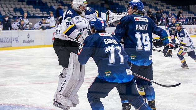 Chance liga, Kladno (v modrém) - Šumperk.