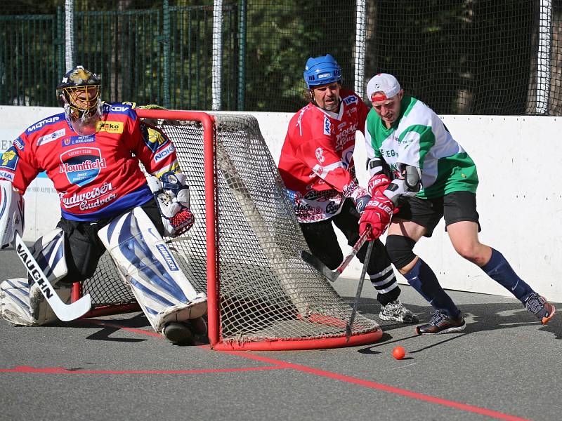 V turnaje hokejbalových veteránů MASTERS 2016 se utkaly týmy Kladna, Mostu, Jihlavy, Žiliny a Českých Budějovic.