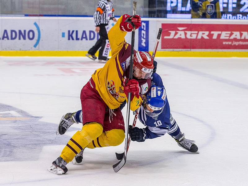 Kladno - Jihlava, čtvrtý zápas play off, hosté vítězí v prodloužení.