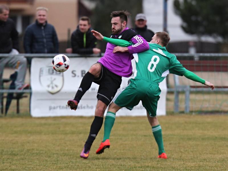 Sokol Hostouň - Tatran Rakovník 0:1, Divize B, 19. 3. 2017