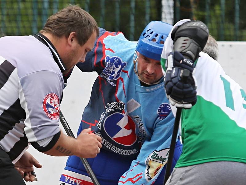 V turnaje hokejbalových veteránů MASTERS 2016 se utkaly týmy Kladna, Mostu, Jihlavy, Žiliny a Českých Budějovic.