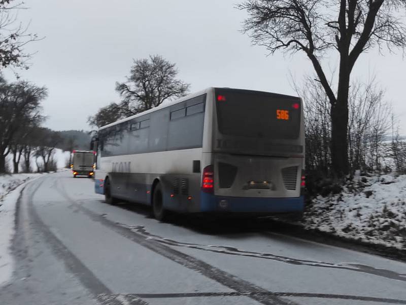 Ledovky na Kladensku 27. ledna 2023.