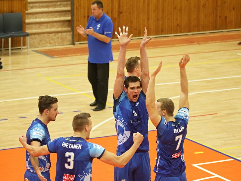 Kladno volejbal cz - Jihostroj České Budějovice 3:0, Extraliga volejbalu, Kladno, 29. 10. 2016