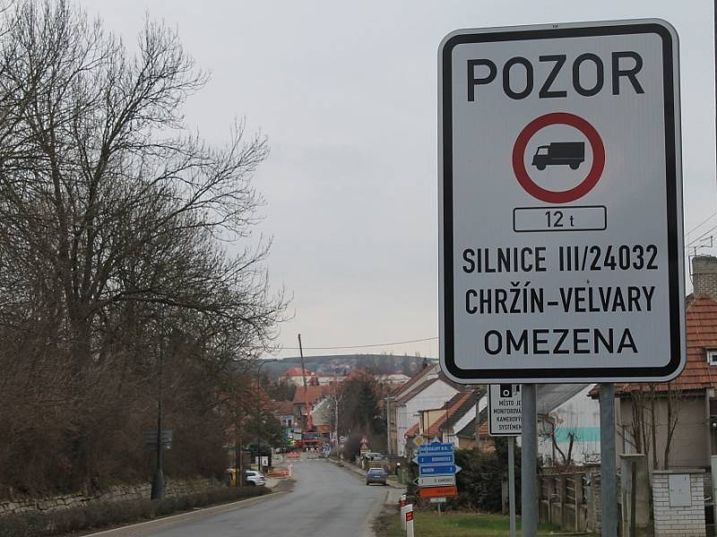 Zahájení opravy mostu přes Bakovský potok ve Velvarech, počátek února 2018