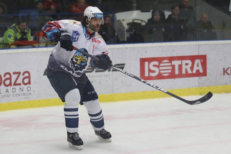 Kladno (v bílém) hostilo v hokejové extralize Kometu Brno.