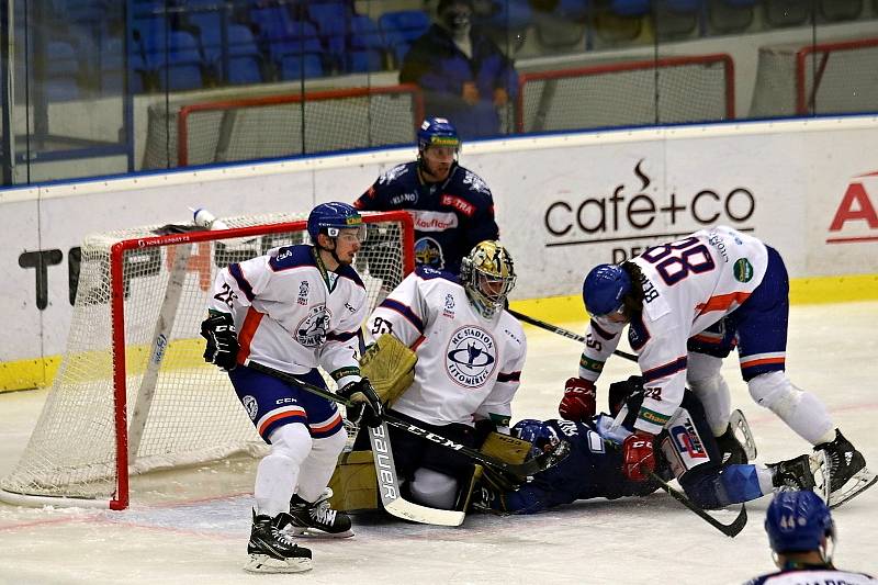 Chance liga, Kladno (v modrém) - Litoměřice.