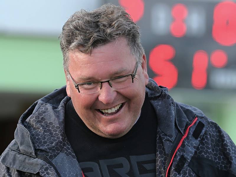 Bývalý trenér domácího týmu Zdeněk Hašek // Sokol Hostouň - SK Kladno 2:0, Divize B, 28. 4. 2019, Zdeněk Hašek