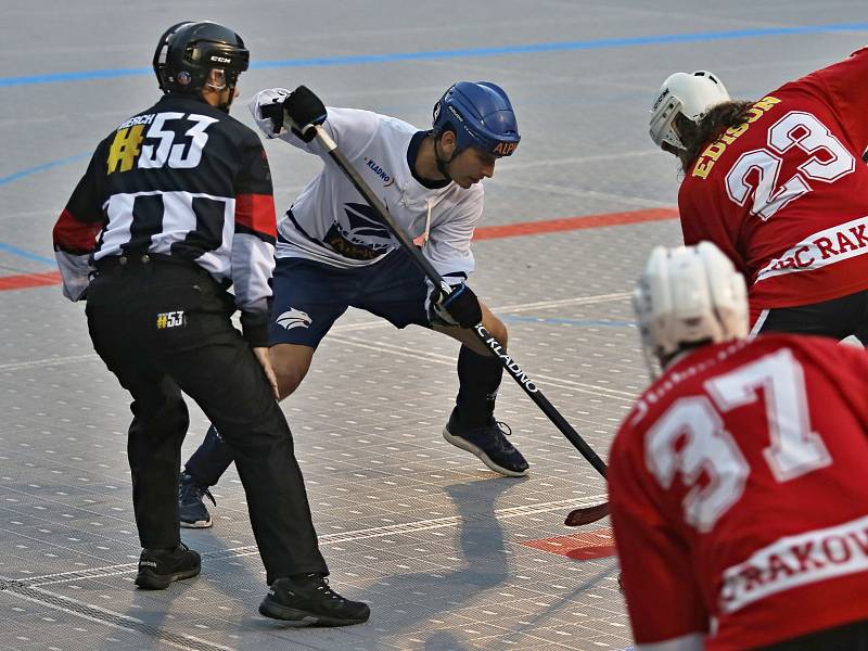 Alpiq Kladno - HBC Rakovník 4:1, CCM Extraliga hokejbalu 8. 9. 2017