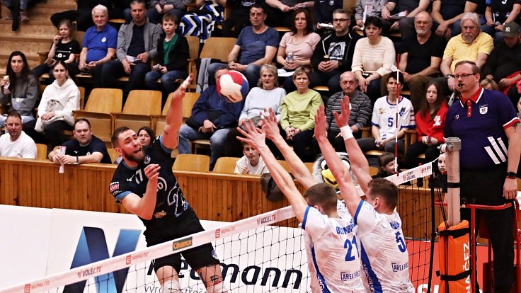 Kladno Volejbal cz -  Aero Odolena Voda  3:0,  3. QF EL Volejbalu 14. 3. 2024 (Série 3:0, Kladno postupuje)