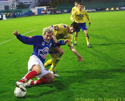 SK Kladno - FK Teplice 1:1, 13.k. Gambrinus ligy 2008/9