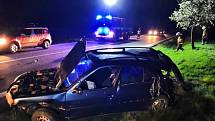 Na silnici u Tuřan se stala v sobotu večer vážná nehoda.