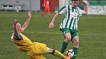 Jakub Krejsa se uvedl v dospělé kategorii velmi dobrým výkonem // Sokol Hostouň "B" - SK Rakovník "B" 1:0 (0:0) Pen: 4:3 / Hostouň 18. 11. 2018