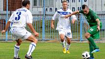 SK Kladno (v bílém) porazilo v divizi B hostující Nymburk 2:1.