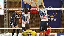 Kladno volejbal cz - Arcada Galati 3:2,  CEV Cup, Kladno, 7. 12. 2017