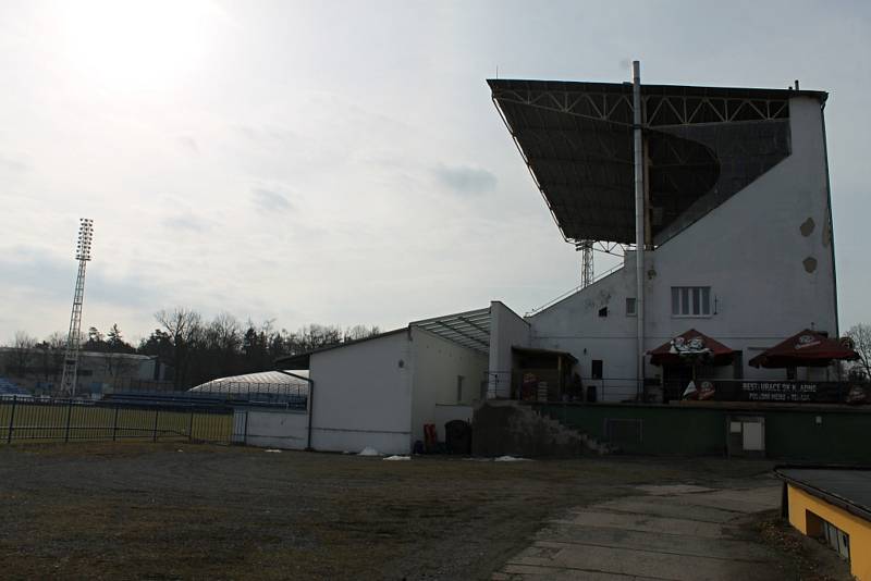 Fotbalový stadion Františka Kloze v Kladně.