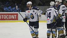 Hokejová Chance liga: Rytíři Kladno - HC Slovan Ústí nad Labem 3:2. Jaromír Jágr po více než roce hrál soutěžní zápas v Kladně.