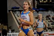 Radana Lapáčková při závodě na juniorském mistrovství Evropy v Jeruzalémě