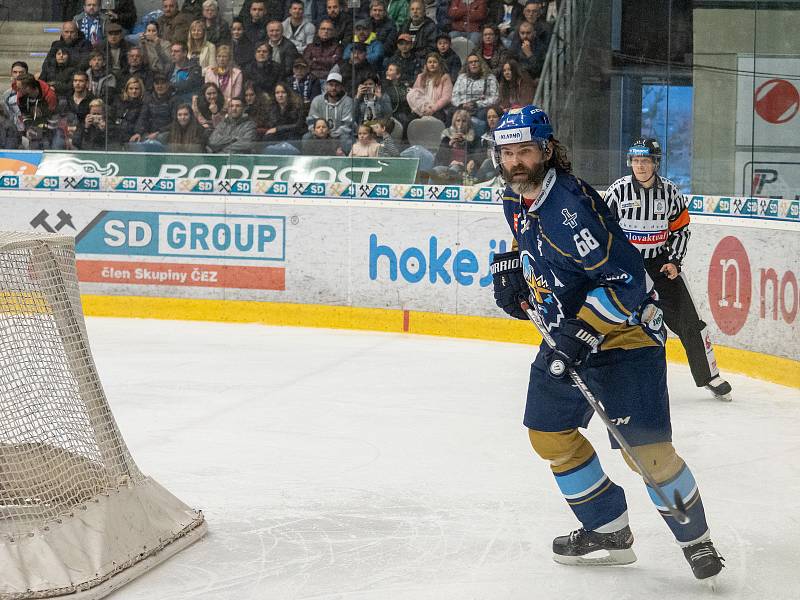 Kladno porazilo Piráty 2:1 dvěma góly z hokejky Jaromíra Jágra.