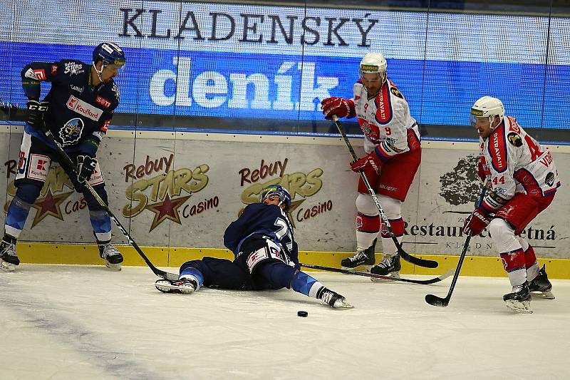 Chance liga, Kladno (v modrém) - Poruba.