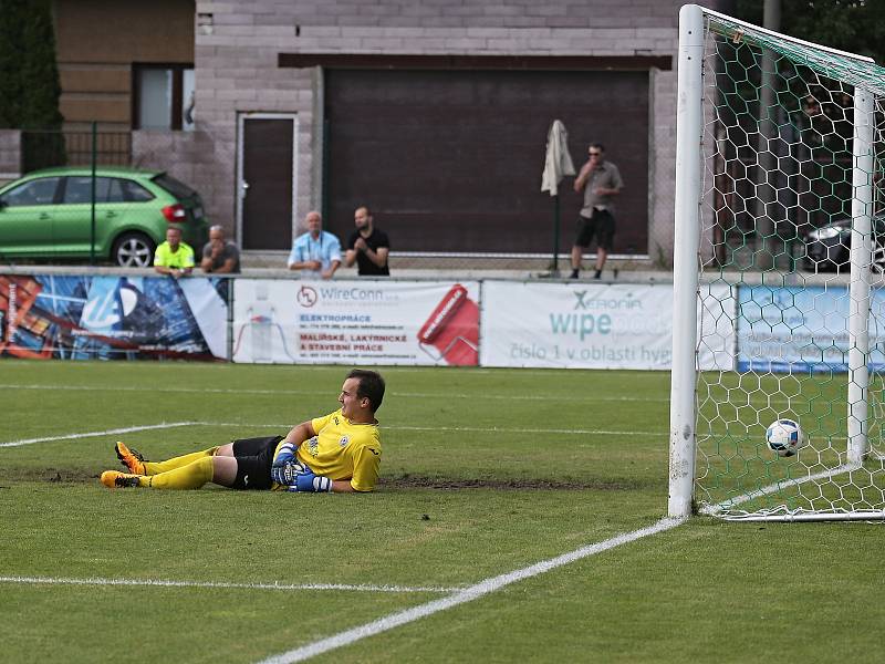 Sokol Hostouň - FK Baník Souš 7:2 (4:0), Divize B, 16. 6. 2018