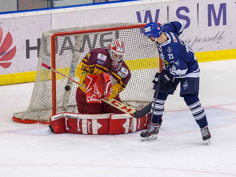 Kladno - Jihlava, čtvrtý zápas play off, hosté vítězí v prodloužení.