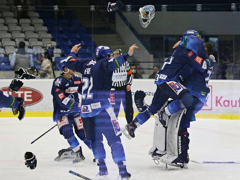 Rytíři Kladno - HC Dukla Jihlava 5:2, Finále play off první hokejové Chance ligy - 7. zápas, konečný stav 4 : 3 Kladno postupuje do EL