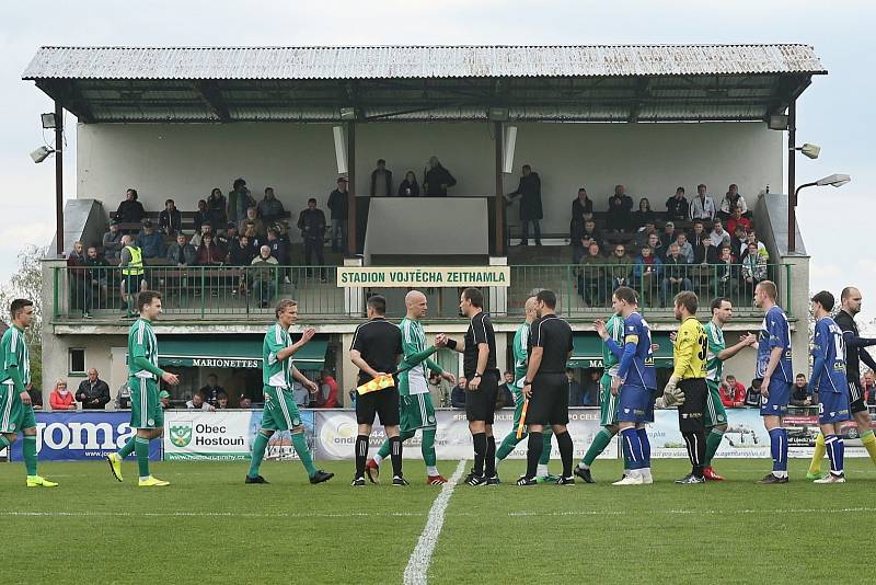 Sokol Hostouň - SK Kladno 2:0, Divize B, 28. 4. 2019