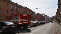 V bytě v Brožovského ulici ve Slaném zasahovali hasiči