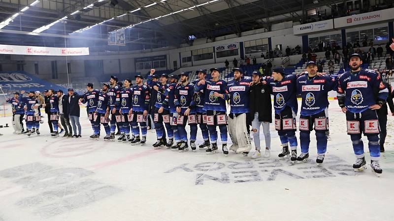Rytíři Kladno - HC Dukla Jihlava 5:2, Finále play off první hokejové Chance ligy - 7. zápas, STAV 4 : 3 Kladno postupuje