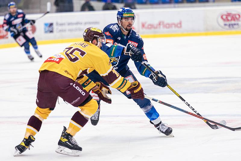 Šlágr hokejové Chance ligy Kladno - Jihlava okořenil návrat Jaromíra Jágra na led. Marek Račuk