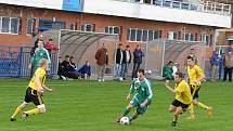 Fotbalový zápas ve Slaném. SK Slaný X Sokol Hostouň. Výhra pro domácí 2:0