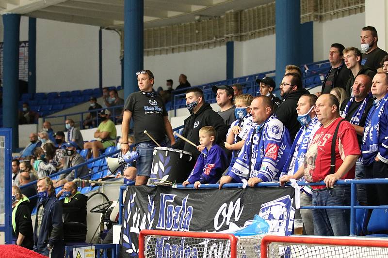 Kladno v premiéře nového ročníku I. ligy přehrálo Kolín 7:1. Kotel Kozlů.