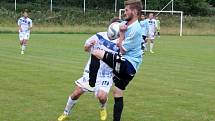 SK Kladno (v bílém) v Srbech remizovalo s třetiligovým Vyšehradem 1:1. 