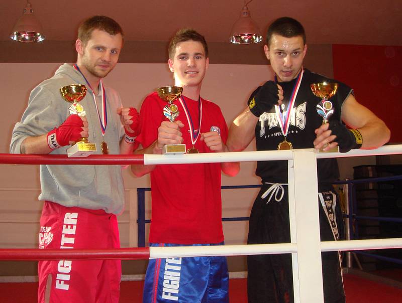 Zleva zlatí hoši: Jan Homolka, Tomáš Möstl a Robin Červenka. 