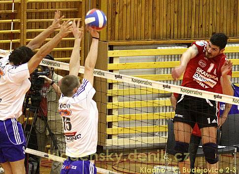 Kladno volleyball.cz - VK Jihostroj Č. Budějovice  2:3, 1. finále