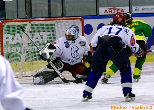 Kladno - Vsetín 8:3, semifinále play-off hokejové ligy žen. 17.1.2009