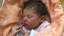 MARIE ŠŤASTNÁ, SLANÝ. Narodila se 8. června 2019. Po porodu vážila 3,41 kg a měřila 50 cm. Rodiče jsou Michaela Dušková a Lukáš Šťastný. (nemocnice Slaný)