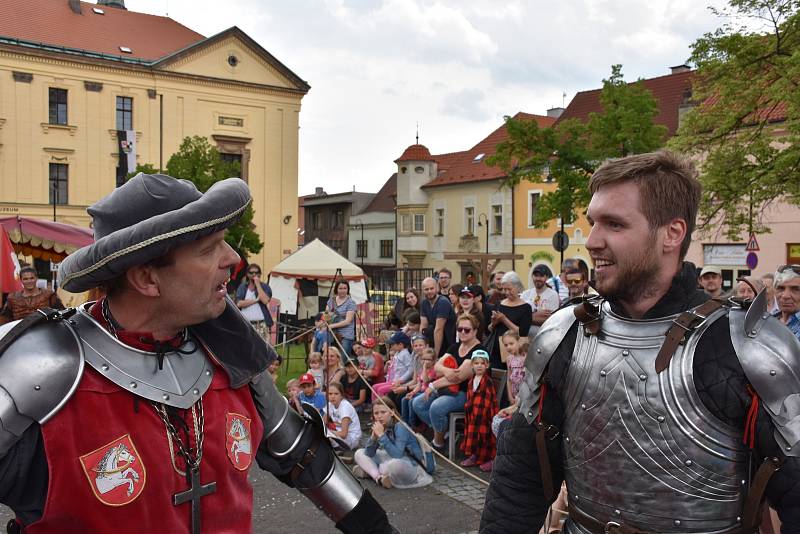 Sobotní den Husitských slavností ve Slaném.