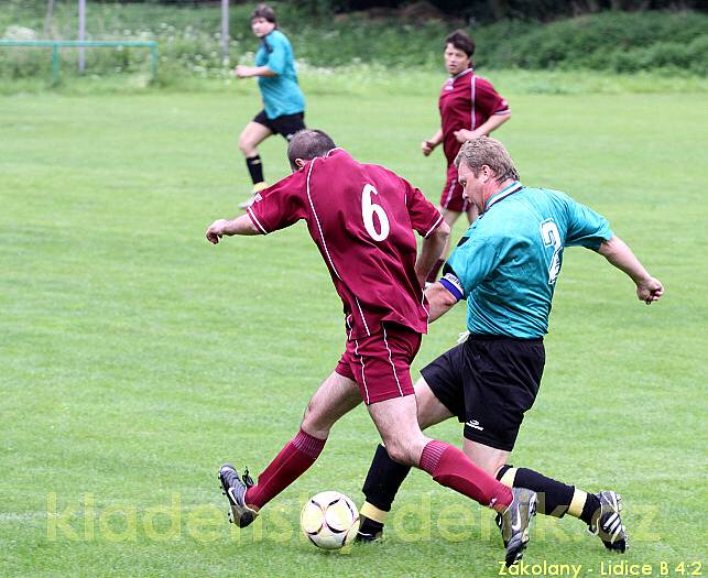 Zákolany - Lidice B 4:2 (2:2), IV. tř., hráno 30.5.2009