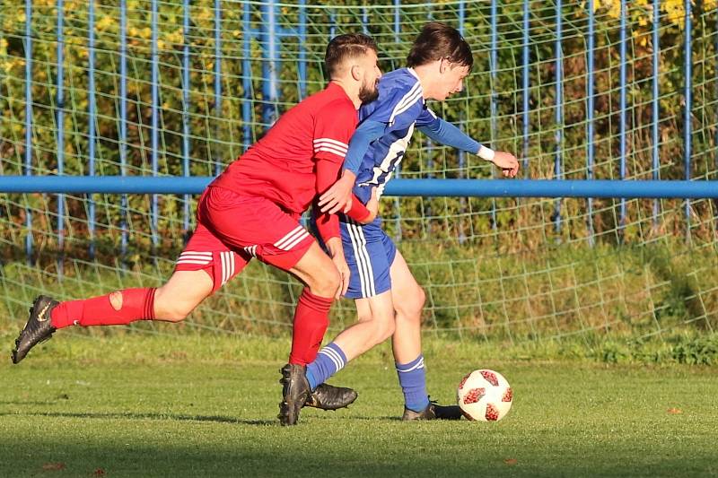 SK Baník Libušín - FC Čechie Velká Dobrá 3:1 (2:1), I.A tř., 16. 10. 2021