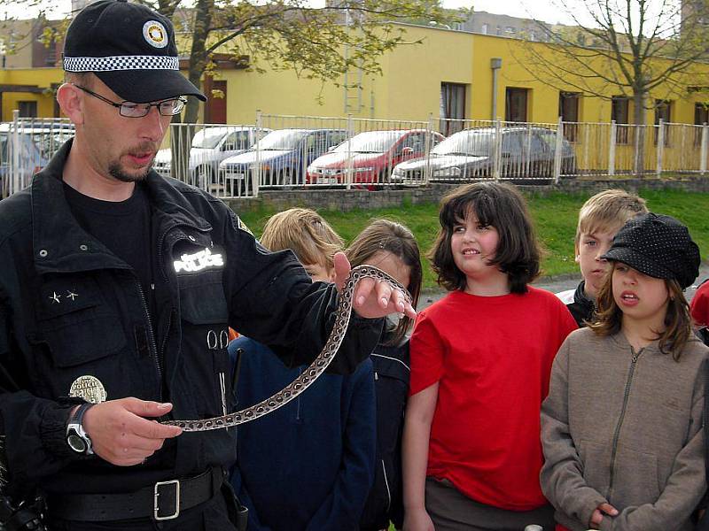 Žáci Základní školy v Brjanské ulici v Kladně ve středu prožili Den s městskou policií Kladno.