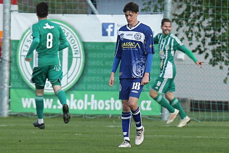 Sokol Hostouň - SK Kladno 2:0, Divize B, 28. 4. 2019