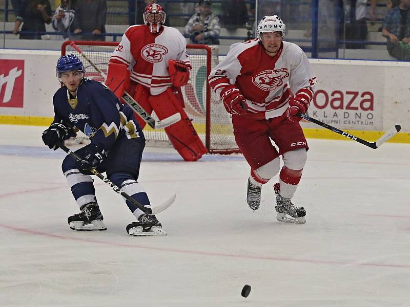 Rytíři Kladno - HC Slavia Praha 0:2, přípravné utkání 22. 8. 2017