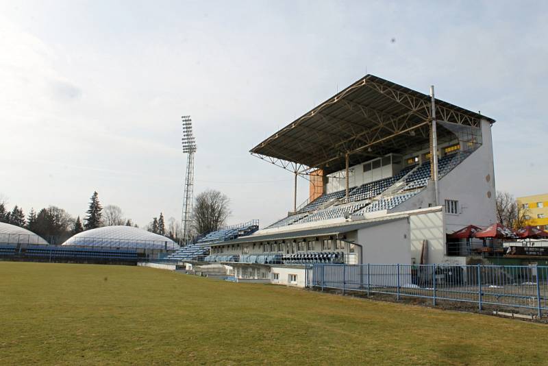 Fotbalový stadion Františka Kloze v Kladně.