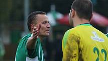 Petr Trapp se prohrou smiřoval jen velmi obtížně // Sokol Hostouň - SK Kladno 1:3, Divize B, 8. 10. 2017