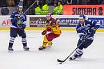 Kladno - Jihlava, čtvrtý zápas play off, hosté vítězí v prodloužení.