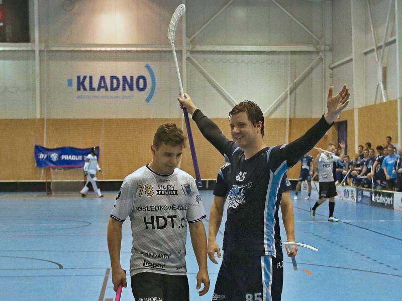 KANONÝŘI KLADNO – FB HURRICAN KARLOVY VARY 8:5., 1.liga mužů, 14. 10. 2018