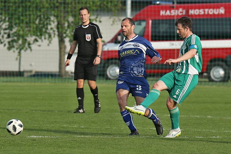 Sokol Hostouň - SK Kladno 2:0, Divize B, 28. 4. 2019