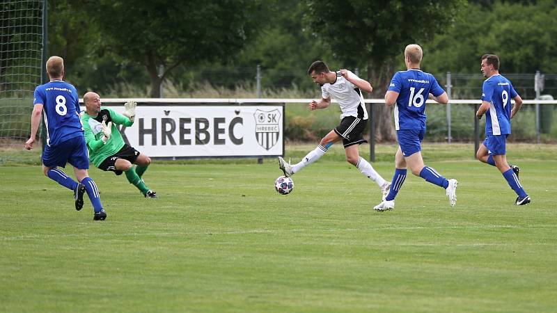 TJ SK Hřebeč - TK Slovan Lysá nad Labem 4:1 (3:0), KP 4. 6. 2022